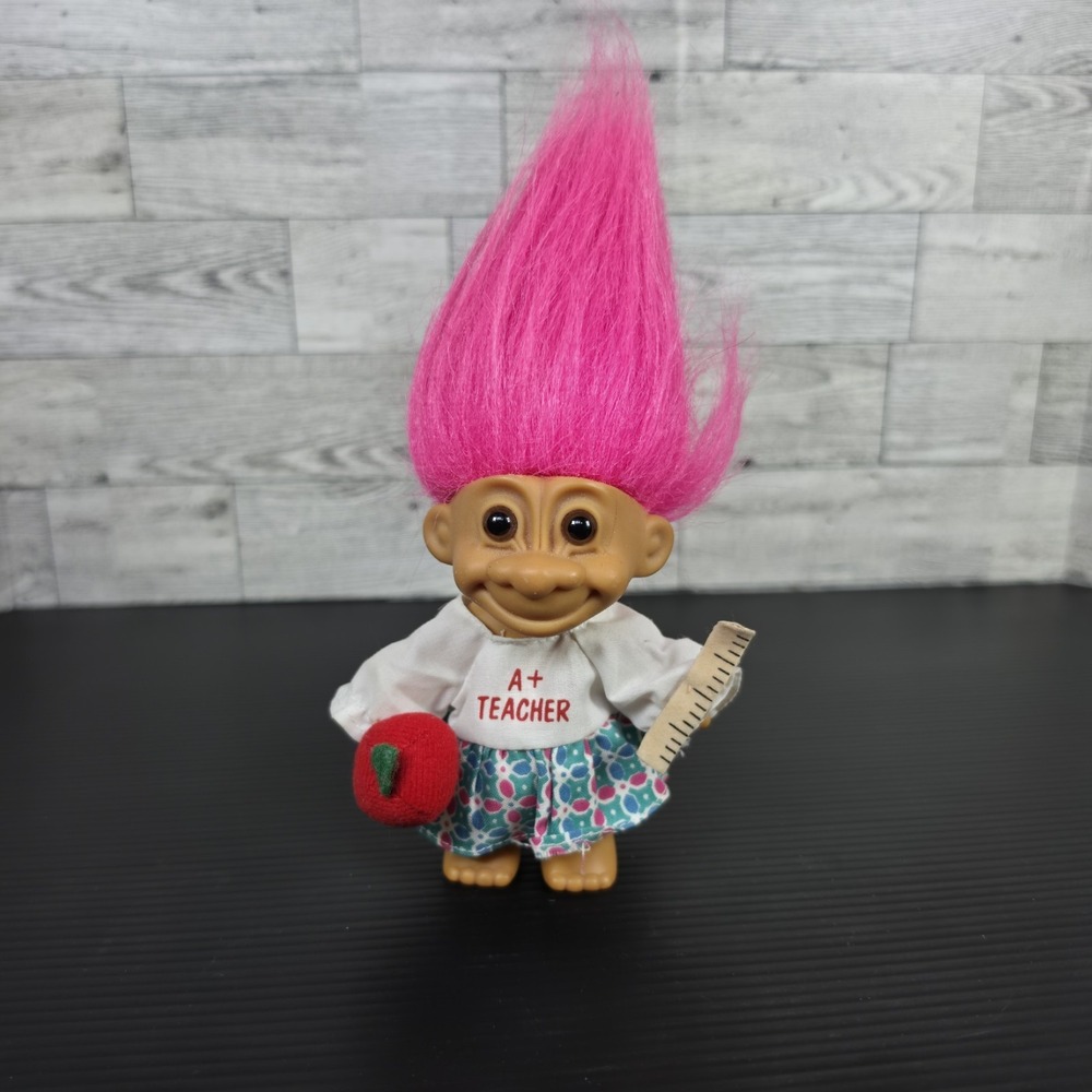 Vintage #1 TEACHER - 5" Russ Troll Doll - ORIGINAL Outfit
